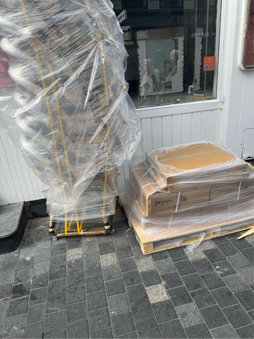 Løft vare ind i stue etagen