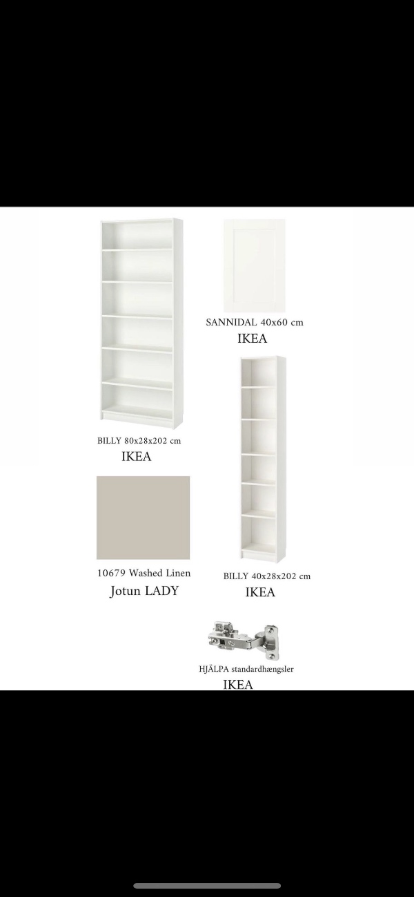 Bygning af Billy reol fra Ikea. Samling af 2 Ikea pax skabe 