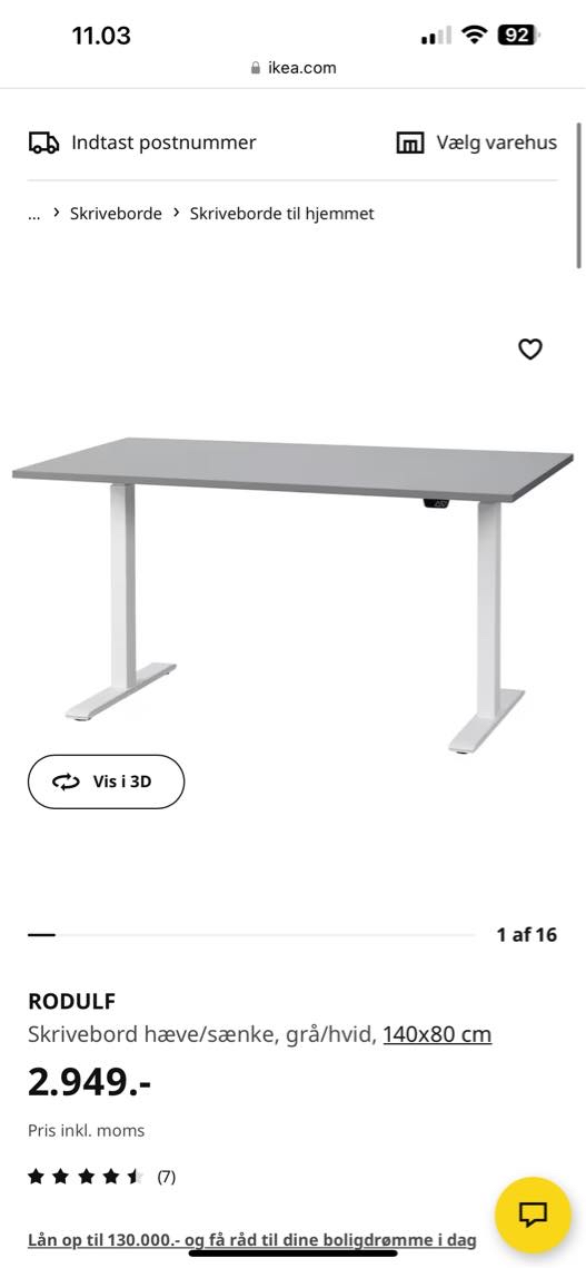 Samling af borde+stole