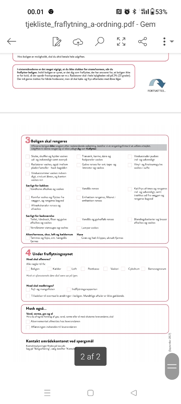 Rengøring til flyttesyn