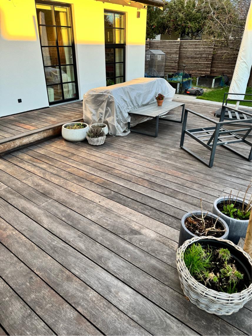 Færdig proppe terrasse