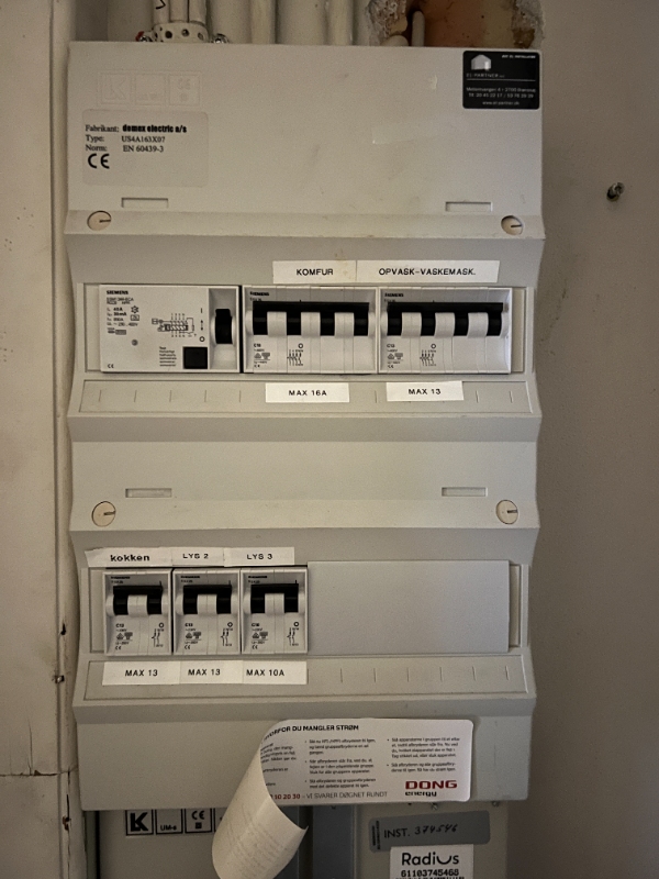 Installation af vaskemaskine