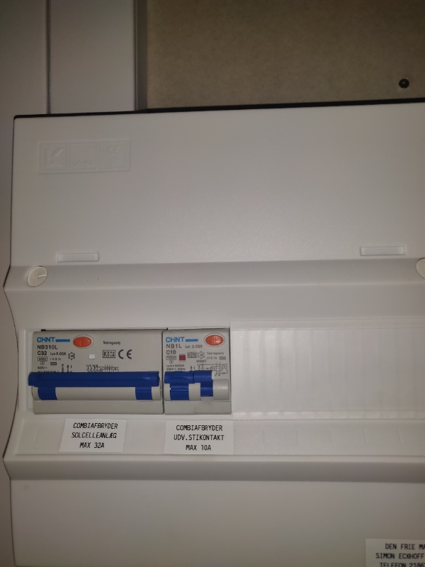 Installation af udendørs stikkontakt