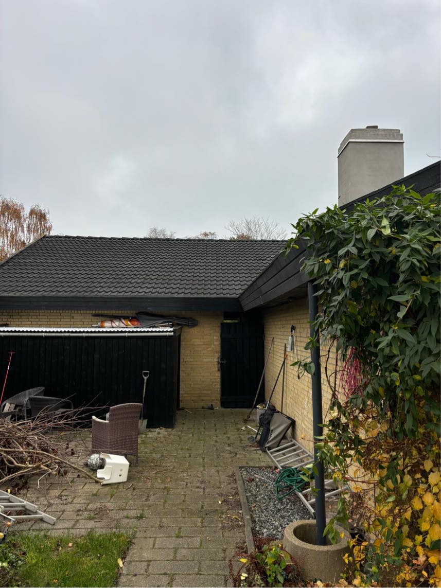 Maling af sternbrædder samt udskiftning af værste