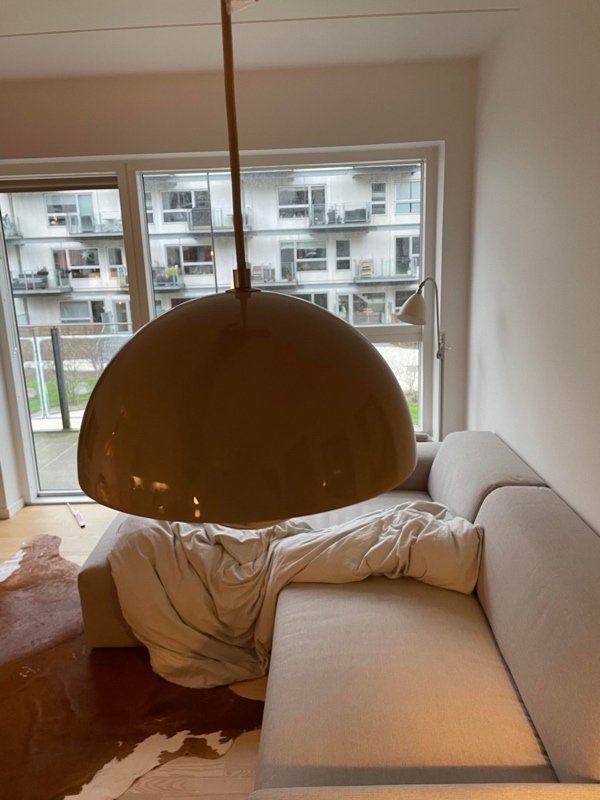 Opsætning/ophæng af 2 lamper på en lampe skinne