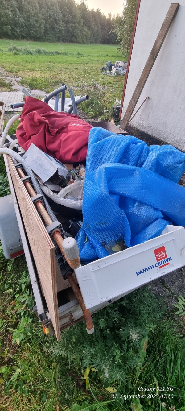 Kørsel af affald på genbrug ingen specifik dato