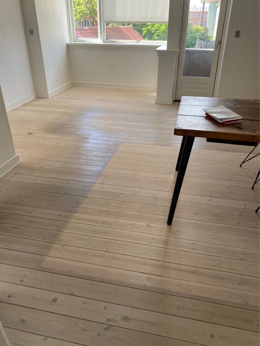 Gulvafslibning af 60 kvm lejlighed