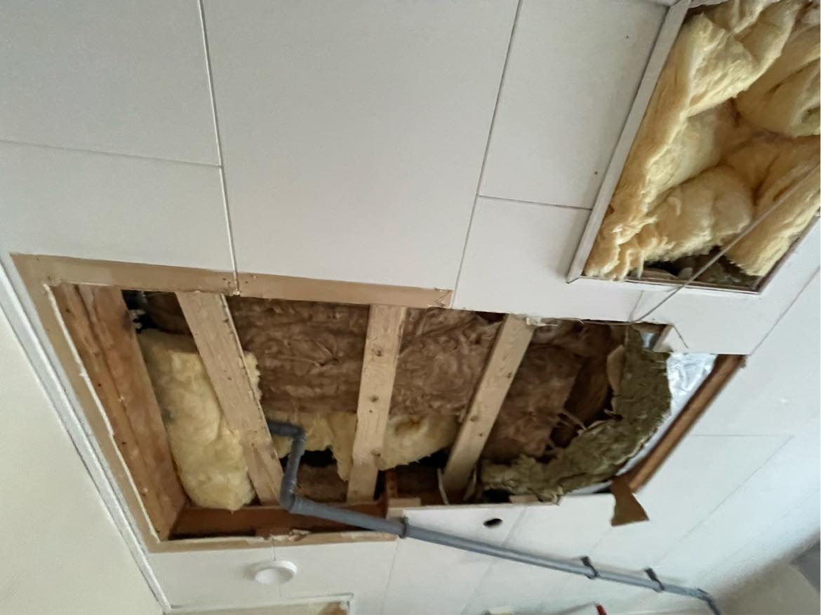 Montering af loftslem og opsætning af gipsloft