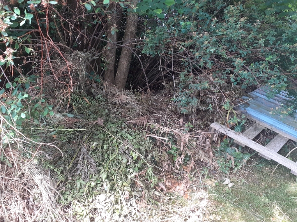 Haveaffald køres væk