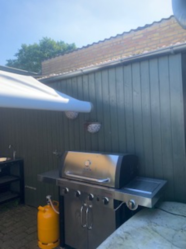 Nyt tag på udhus, Termotagplader mål af udhus brede 135cm - længde 442cm