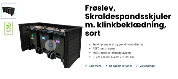 Montage af skraldespandsskjuler