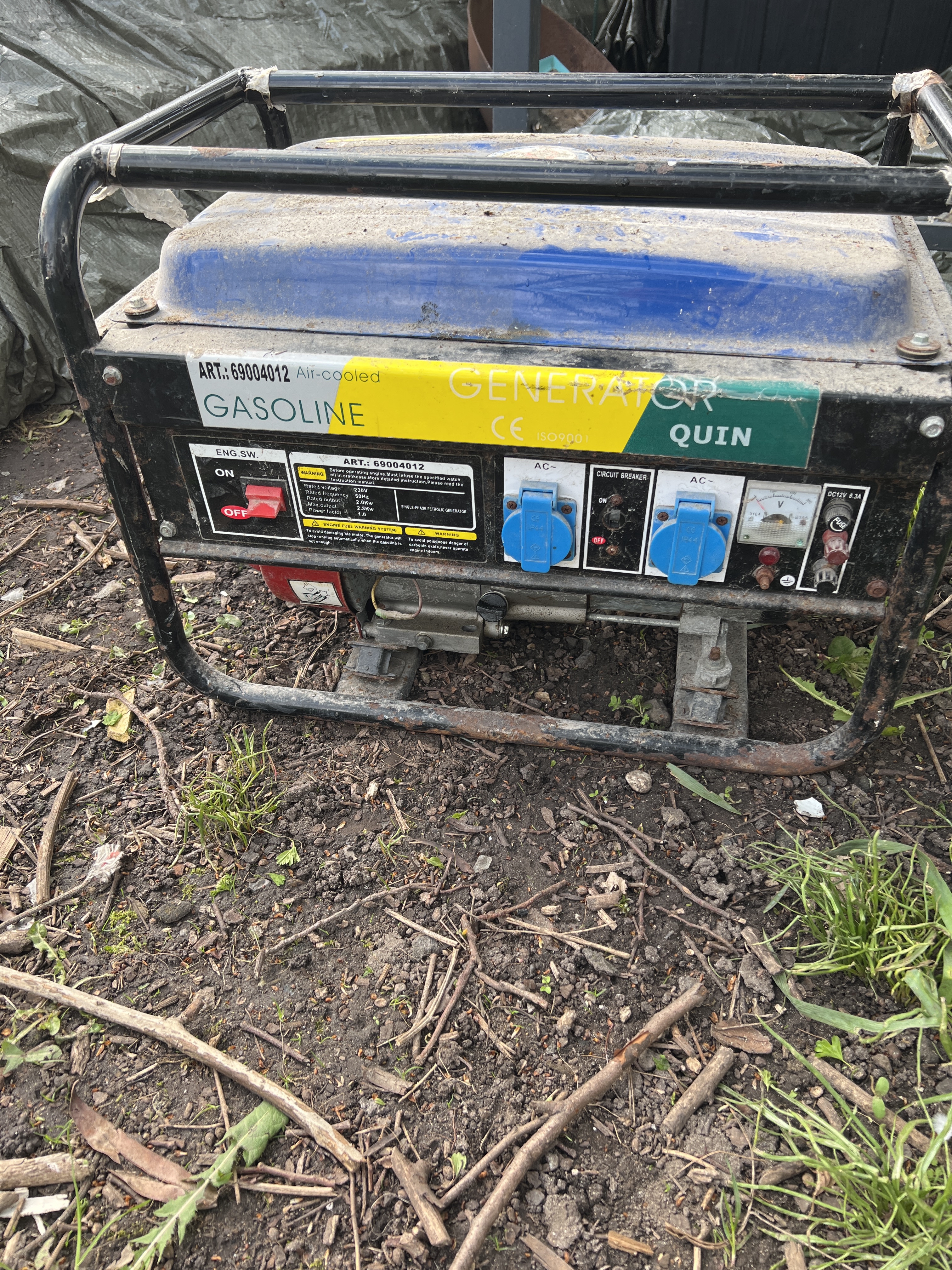 Maskine giver ikke strøm