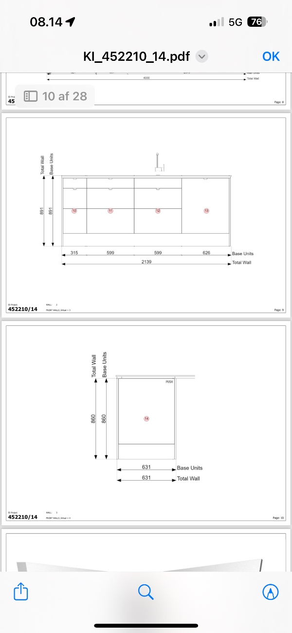 Montering af køkken