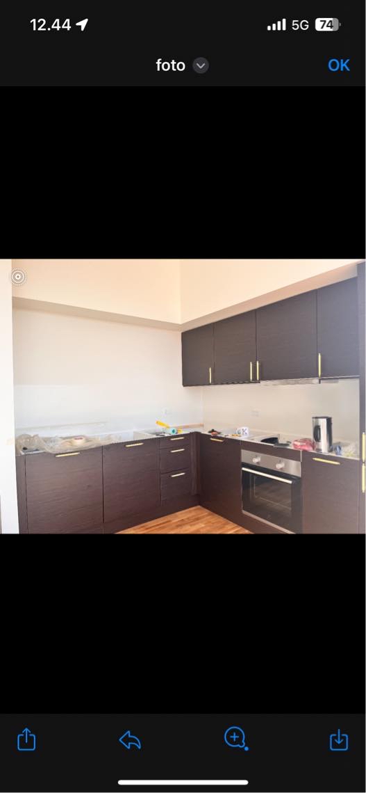 Maling over køkkenbordet + spartle