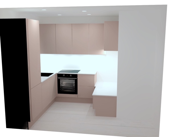 Montering af mindre Designa-køkken i København SV