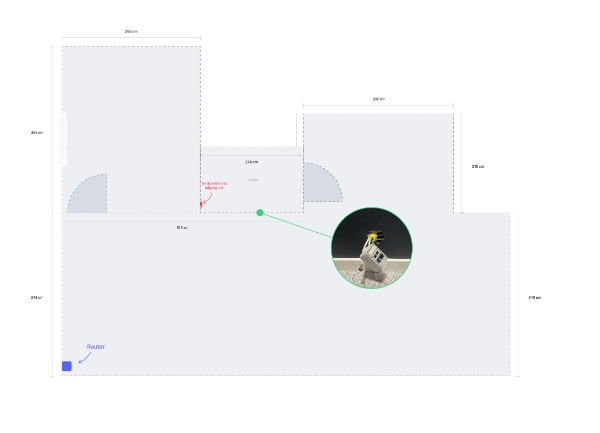 Træk internet kabel.